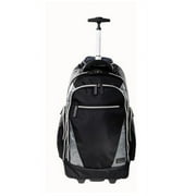 ECO STYLE Sports Voyage Rolling Backpack, Black/Platinum