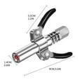 thumbnail image 3 of Ikohbadg Heavy Duty Quick Lock Grease No Leak Tool, Stainless Steel Injector Nozzle Grease Couplers, Double Handle Grease Gun with Strong Locking Pawl, 3 of 9