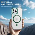 thumbnail image 4 of Case For iPhone 16,Military Grade Drop Full-Body Clear Rainbow Built-in Lens Holder Kickstand With Wireless Charging Shockproof Protective Phone Case For iPhone 16,6.1 Inch (Red), 4 of 10