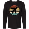 thumbnail image 3 of Inktastic Airplane Pilot Vintage Sunset Long Sleeve T-Shirt, 3 of 5