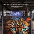 thumbnail image 3 of High Precision Body Weight Scale Smart Bathroom Scales with Large LCD Display(400lbs),Decorative for Bedroom-Leopard With Blue Eyes In The Dark, 3 of 4
