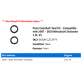 thumbnail image 2 of Front Camshaft Seal Kit - Compatible with 2007 - 2020 Mitsubishi Outlander 3.0L V6 2008 2009 2010 2011 2012 2013 2014 2015 2016 2017 2018 2019, 2 of 2