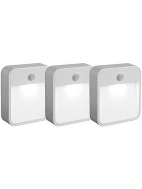 Mr. Beams MB 723 MB723 Battery-Powered Motion-Sensing LED Stick-Anywhere Nightlight, 3-Pack, White, 3 Count