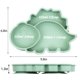 thumbnail image 5 of Platos de silicona para bebés divididos - Platos portátiles antideslizantes con ventosa para niños pequeños para bebés y niños Plato de cena para bebés sin BPA, apto para lavavajillas y microondas, 5 of 7