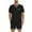 Black, variant on CHGBMOK Mens Short Sleeve Pajama Set Sleepwear Lightweight Dry TShirts and Shorts Pants Soft Outfit (Green,M)