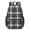 Black and White, variant on Black and White Checkered Pattern 17" School Backpacks for Teens,Waterproof Oxford Fabric,S-Shape Padded Straps for School,Travel,Hiking,Camping