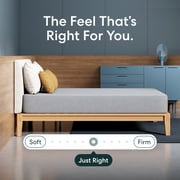 Siena 10” Queen Gel Memory Foam Mattress - Medium Firm - 180 Night Trial - Premium Pressure-Relieving Layers - CertiPUR-US® Certified , White
