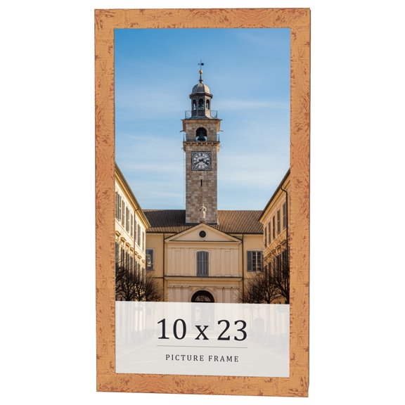 10x23 Frame Beige Real Wood Picture Frame Width 1.25 inches | Interior Frame Depth 0.5 inches |