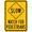 Color 3814, variant on Slow Watch for Pedestrians Sign Notice Sign 12x16 Tin Metal Sign