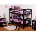 thumbnail image 2 of Storkcraft Long Horn Twin Over Twin Solid Hardwood Bunk Bed Espresso, 2 of 13