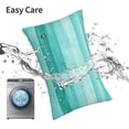 thumbnail image 6 of Pofeuu Teal Turquoise Print Polyester Microfiber Plush Pillowcases, Super Soft and Cozy Pillow Case Covers with Envelop Closure（Pillow core not included）-14"x20", 6 of 6