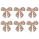 thumbnail image 1 of Uxcell 6-Pack Parches de Strass en Forma de Lazo de 6cm Champagne Apliques Adhesivos Brillantes para DIY/Ropa/Zapatos/Bolsa, 1 of 7