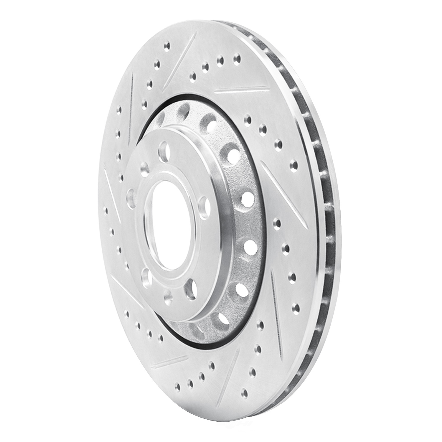 Dynamic Friction Company 631-73040L DFC Brake Rotor - Drilled And Slotted - Silver