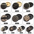 thumbnail image 4 of Botones de metal dorado y negro para ropa, 6 unidades, 18 MM-27 MM, para costura artesanal, baratos, de alta calidad, KD3017, 4 of 5