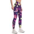 thumbnail image 2 of Neon 90's Party Leggings gym clothing Jogger pants Legging sexy woman Womens Leggings, 2 of 6