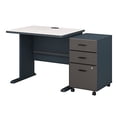 thumbnail image 2 of Series A 36" Desk with Mobile File Cabinet in Slate/White - Engineered Wood, 2 of 5