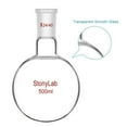 thumbnail image 7 of StonyLab 500ml Round Bottom Single Neck Lab Flask, Clear Heat‑resistant Borosilicate Glass with 24/40 Joint, 7 of 7