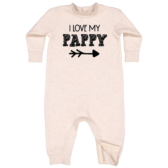 Inktastic I Love My Pappy with Arrow Baby Fleece Romper