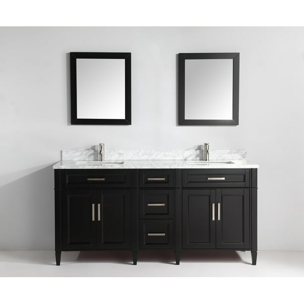 Vanity Art 72 Inch Double Sink Bathroom, White Bathroom Vanity Top Double Sink