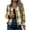Yellow, variant on APEXFWDT Women's Lightweight Plaid Jacket Long Sleeve Zip Up Casual Baseball Coat for Spring/Fall Outings,XXL,Yellow