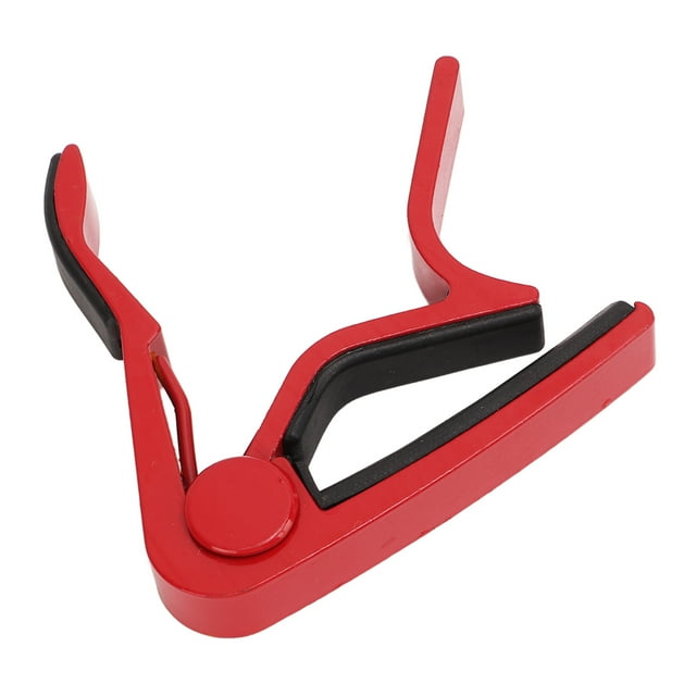 Trigger Capo, Fast Change Easy To Clip Strong Spring Universal Guitar Capo For Performance Red