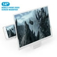 thumbnail image 1 of 14” Screen Magnifier for Cell Phone - Enlarges The Screen 2-3 Times - Compatible with All Smartphones(Black), 1 of 8