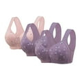 thumbnail image 1 of ManxiVoo Womens 3 Piece Summer Bras Set Front Closure Wireless Comfort Full Support Wide Band Everyday Wear 62 Size, 1 of 8