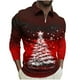thumbnail image 2 of Blusa y camisa de manga larga con cuello vuelto para hombre, jersey con cremallera y solapa estampada, blusa de manga larga con cuello vuelto, blusa de poliéster para hombre, 2 of 5