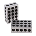 thumbnail image 2 of Acero De Precisión 23 Agujeros Bloques Juego De Bloques Patrón Sunnimix Par de 1 2 3 bloques, 2 of 8