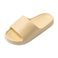 thumbnail image 3 of Celivon Shower Shoes For Women And Men Massage Pool Slides Soft Cushioned Anti-Slip Slides Slippers Comfort Yellow, 3 of 5