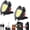 Black-7Modes, variant on 7 Modes COB  Work Light 2 Pack, 1200 Lumens Bright Rechargeable LED Flashlight, Portable Pocket Light with Folding Bracket Whistle   for Outdoor