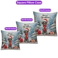 thumbnail image 3 of Merry Christmas German Shorthaired Pointer Enjoys Woofmas Winter Xmas Holiday Pillowcase Double Sided GSP Lover Dog Gift Pillow Case Covers - 02022, 3 of 3