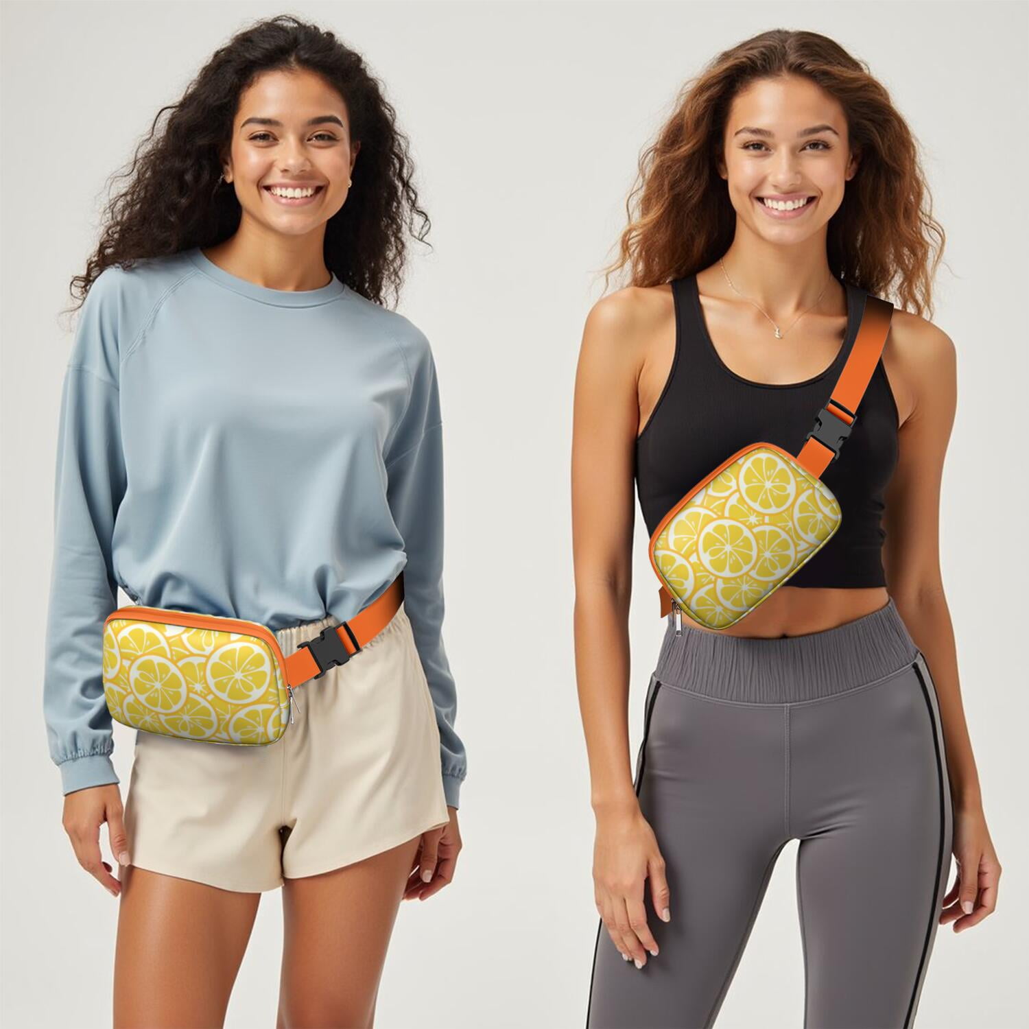 Yellow Lemon Belt Bag – Retro Summer Fruit Fanny Pack for Cute Outfits & Lemon Addicts