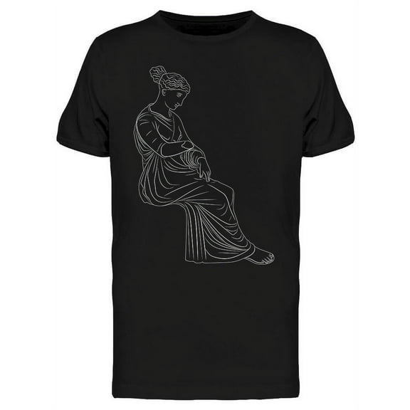 Seated Ancient Greek Woman T-Shirt Men -Image by Shutterstock, Male XX-Large