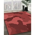 thumbnail image 3 of Ahgly Company Machine Washable Indoor Rectangle Transitional Tomato Red Area Rugs, 2' x 4', 3 of 7