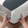 thumbnail image 3 of Twin Sze Fitted Sheet Set - Boho Middle Century 2 Piece Bedding Sets 16" Deep Pocket Fitted Sheet with 1 Pillowcase, Abstract Modern Color Block Geometric Brushed Microfiber Hotel Luxury Bed Sheets, 3 of 9