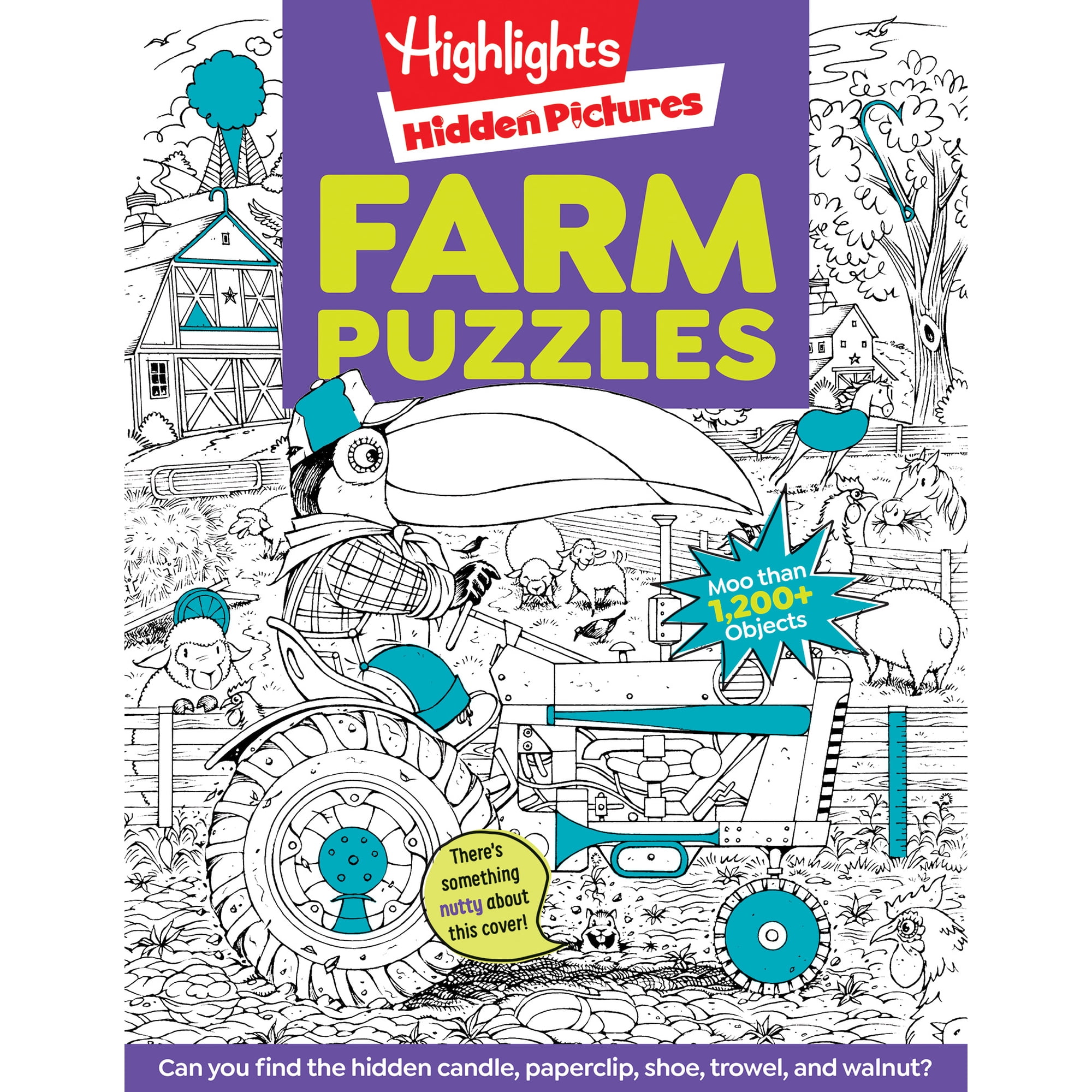 Farm Puzzles: Ultimate Farm Picture Puzzle Book with over 1,200 Objects to Seek and Find, Farm-Themed Activity Book for Kids 6 and Older (Paperback)
