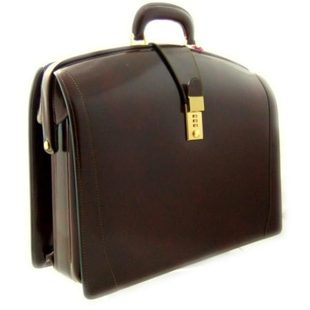Pratesi Unisex Italian Cow Leather Brunelleschi Grande Briefcase for (Best Lolo Grand Case)