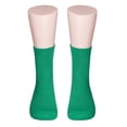 thumbnail image 3 of 2 Pairs Green Non Skid Hospital, Yoga, Pilates, Gripper Slipper Socks Men's or Women Size XL Ankle, 3 of 6