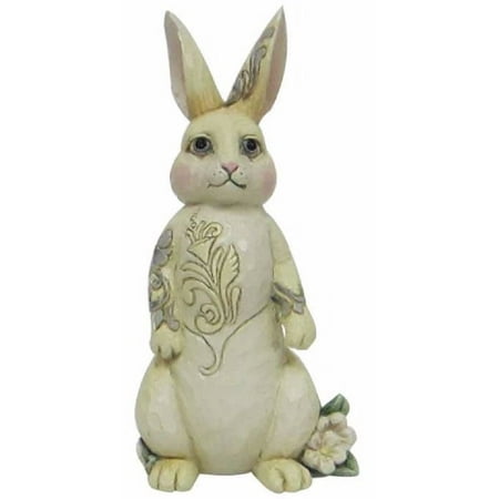 Jim Shore Spring - Jim Shore Heartwood Creek Bunny Beauty White Woodland Rabbit Figurine 4056969