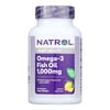 Natrol Omega-3 Fish Oil Softgels, Lemon, 1000 Mg, 90 Ct