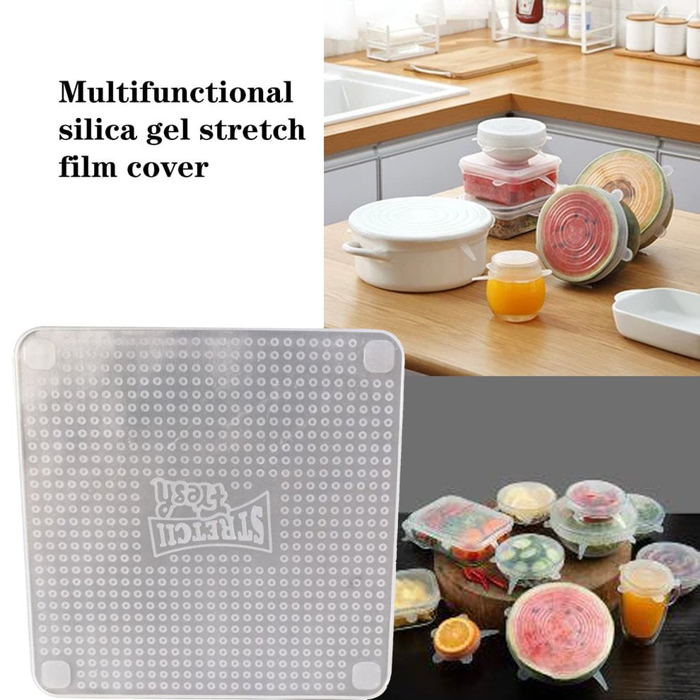 1Pcs / 3Pcs Silicone Lid Cling Film Cover Silicone Preservative