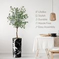 thumbnail image 4 of Artificial Tree in Modern Marble Effect Planter, Fake Eucalyptus Silk Tree for Indoor and Outdoor Home Decoration - 66" Overall Tall (Plant Pot Plus Tree), 4 of 5