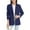 Navy, variant on Girls Blazer Jacket Long Sleeve Teen Notched Collart Open Front Blazers Suit (Beige 6-7 Years)