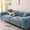 Light Blue#3, variant on Linen Sofa Cover Stretch Elastic Couch Slipcover Furniture Protector | Pet Friendly Washable Sofa Cap for Living Room Bedroom Home Daily Use | Soft Woven Fabric Couch Cover for Small Spills