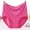 Hot Pink, variant on Stretchy Cotton Underwear for Women Plus Size Full Coverage High Waisted Soft Briefs Ladies Panties 3XL