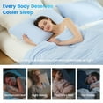 thumbnail image 2 of Regency Heights Full/Queen Cooling Comforter, Silky Soft Lightweight All-Season Blanket, Ice Blue, 2 of 9