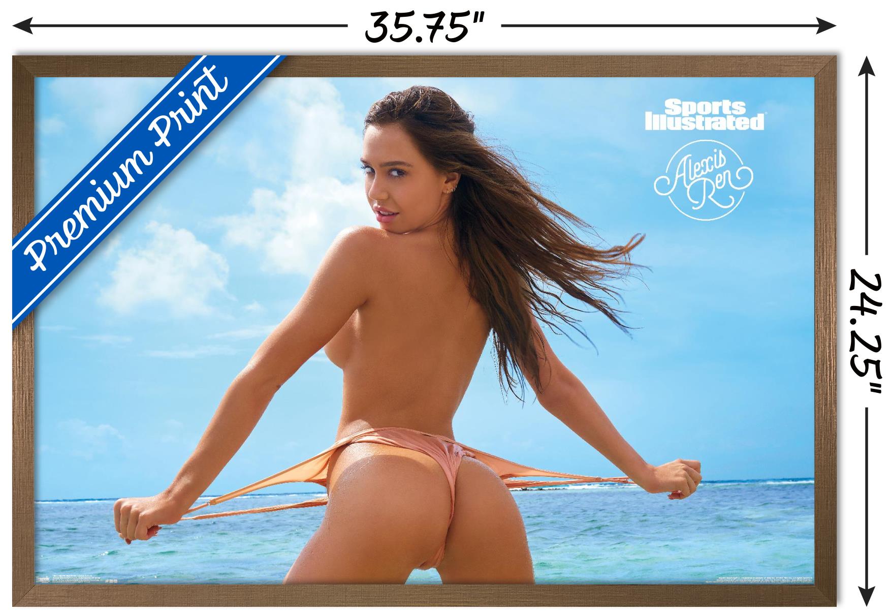 Sports Illustrated: Swimsuit Edition - Alexis Ren 18 Wall Poster, 22.375" x 34" Framed