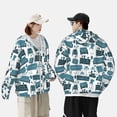thumbnail image 5 of Fotbe Modern Furniture Men's Women's UPF 50+ Sun Protection Jacket Hooded Cooling Shirt with Pockets Hiking Outdoor Performance-Small, 5 of 8