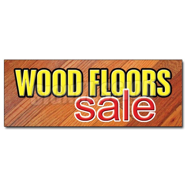 12" WOOD FLOORS SALE DECAL sticker flooring store